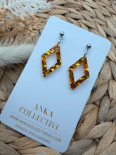 Load image into Gallery viewer, Valencia Dangle Glitter Earrings