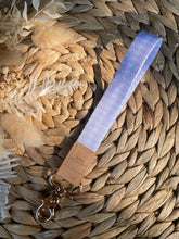 Load image into Gallery viewer, Purple Gingham Wristlet