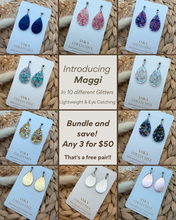 Load image into Gallery viewer, Maggi Dangle Glitter Earrings