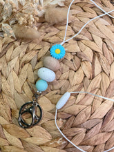 Load image into Gallery viewer, Blue Floral Lanyard