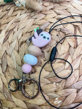 Load image into Gallery viewer, Pink Sloth Lanyard