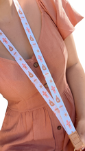 Load image into Gallery viewer, Presents and Gingerbread Fabric Lanyard