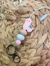 Load image into Gallery viewer, Pink Llama Lanyard