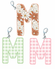 Load image into Gallery viewer, Letter “M” Keychain