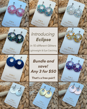 Load image into Gallery viewer, Eclipse Dangle Glitter Earrings