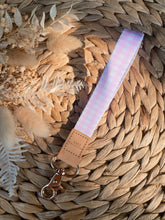 Load image into Gallery viewer, Pink Gingham Wristlet