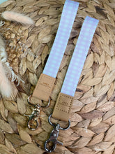 Load image into Gallery viewer, Purple Gingham Wristlet