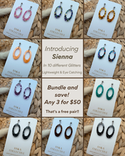Load image into Gallery viewer, Sienna Dangle Glitter Earrings