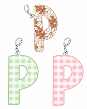 Load image into Gallery viewer, Letter “P” Keychain