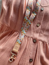 Load image into Gallery viewer, Autumn Florals Fabric Lanyard
