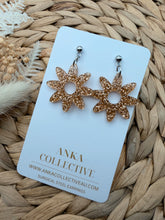 Load image into Gallery viewer, Daisy Dangle Glitter Earrings