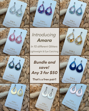 Load image into Gallery viewer, Amara Dangle Glitter Earrings