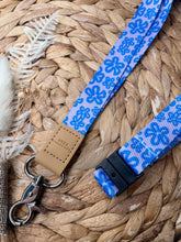 Load image into Gallery viewer, Coastal Flowers Fabric Lanyard
