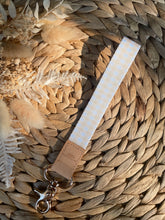 Load image into Gallery viewer, Peach Gingham Wristlet