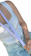 Load image into Gallery viewer, Pink Gingham Fabric Lanyard