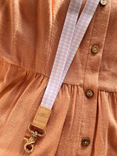 Load image into Gallery viewer, Purple Gingham Fabric Lanyard