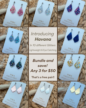Load image into Gallery viewer, Havana Dangle Glitter Earrings