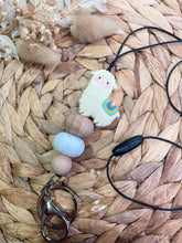Load image into Gallery viewer, Beige Llama Lanyard