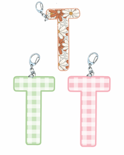 Load image into Gallery viewer, Letter “T” Keychain