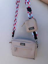 Load image into Gallery viewer, Pooch Walking Bag (Neutral Oat) - Strawberry Gingham