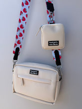 Load image into Gallery viewer, Pooch Walking Bag (Soft Ivory) - Strawberry Gingham