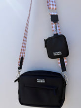 Load image into Gallery viewer, Pooch Walking Bag (Jet Black) - Mocha Gingham