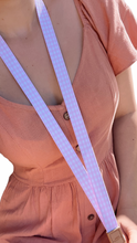 Load image into Gallery viewer, Pink Gingham Fabric Lanyard