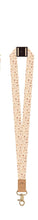 Load image into Gallery viewer, Tan Terrazzo Fabric Lanyard