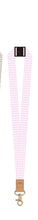 Load image into Gallery viewer, Pink Gingham Fabric Lanyard