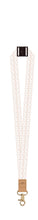 Load image into Gallery viewer, Presents and Gingerbread Fabric Lanyard