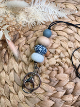 Load image into Gallery viewer, Grey Leopard Lanyard