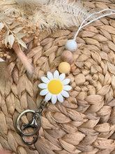 Load image into Gallery viewer, White Sunflower Lanyard