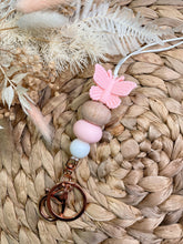 Load image into Gallery viewer, Pink Butterfly Lanyard