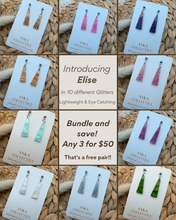 Load image into Gallery viewer, Elise Dangle Glitter Earrings
