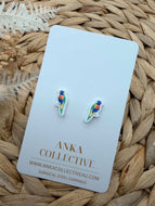 Rainbow Lorikeet Stud Earrings