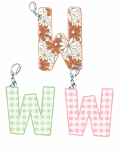 Load image into Gallery viewer, Letter “W” Keychain
