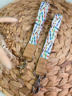White Crayon Wristlet