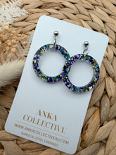 Load image into Gallery viewer, Halo Dangle Glitter Earrings
