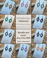 Valencia Dangle Glitter Earrings