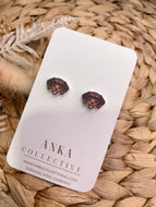 Dachshund Brown Stud Earrings