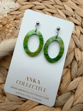 Load image into Gallery viewer, Ruby Dangle Glitter Earrings

