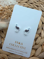 Emu Stud Earrings