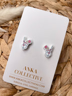Naughty Snowman Stud Earrings