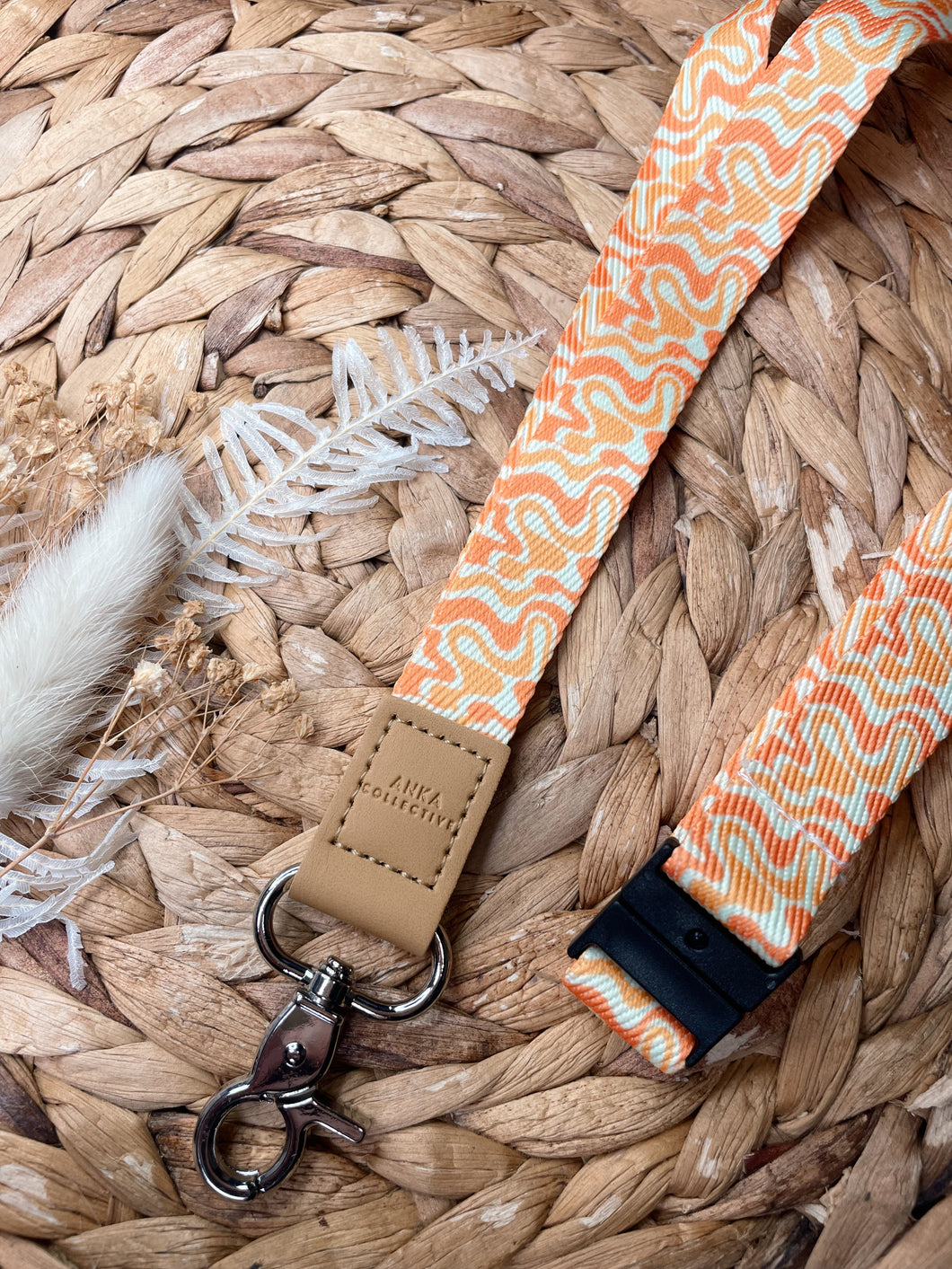 Groovy Wave Summer Fabric Lanyard