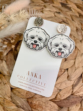 Load image into Gallery viewer, Bichon Frise Dangle Earrings
