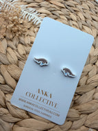 Blue Tongue Lizard Stud Earrings
