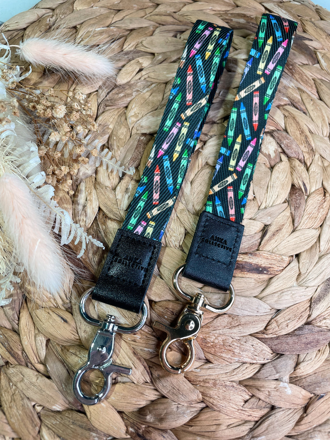 Black Crayon Wristlet