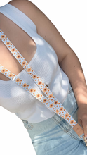 Load image into Gallery viewer, Cheerful Sunflowers Fabric Lanyard
