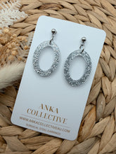 Load image into Gallery viewer, Ruby Dangle Glitter Earrings
