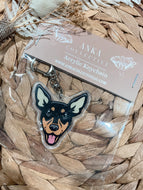 Kelpie Black Dog Keychain